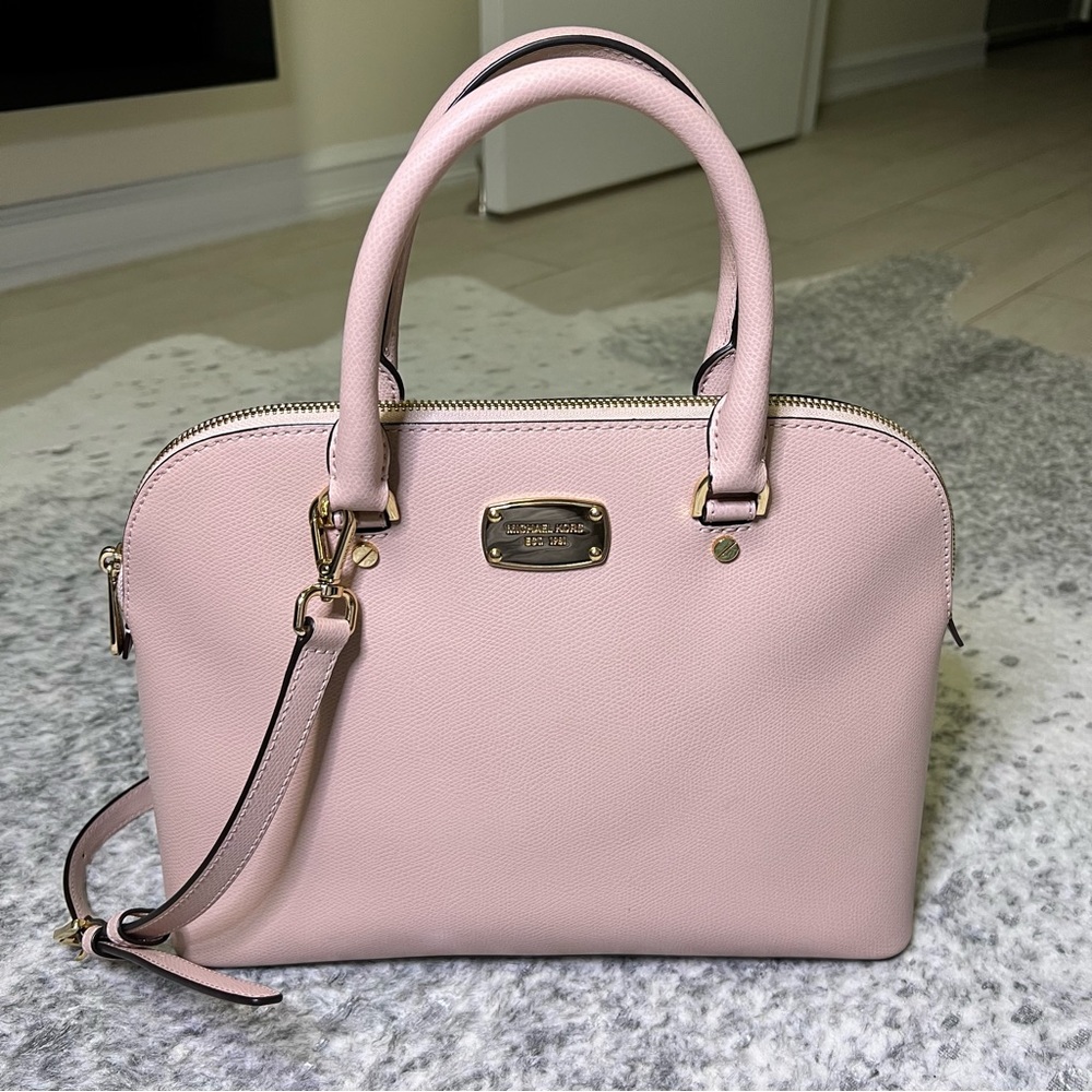 SOLD! MICHAEL KORS Emmy Dome Satchel in Blossom Pink